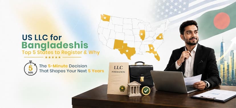 US LLC for Bangladeshis: Top 5 States to Register & Why